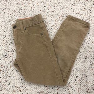 CREWCUTS TAN CORDUROY BOYS PANTS 5 JCREW